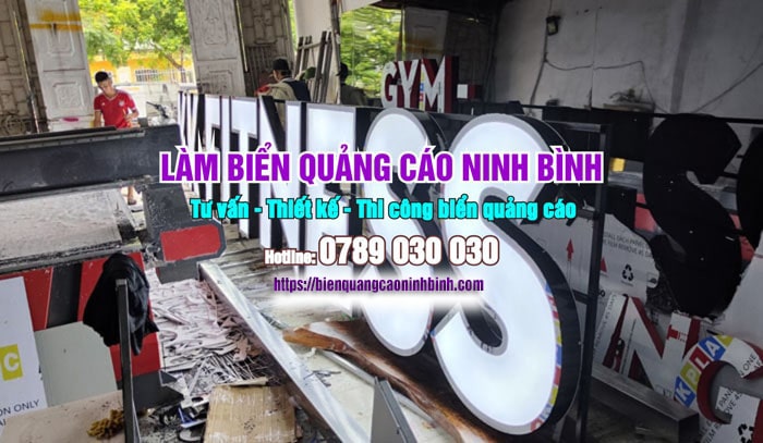 Xưởng làm biển nhiệu quảng cáo tại Ninh Bình