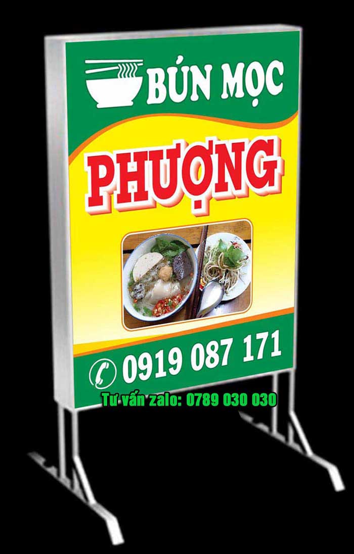 Biển hộp đèn bún mọc ninh bình